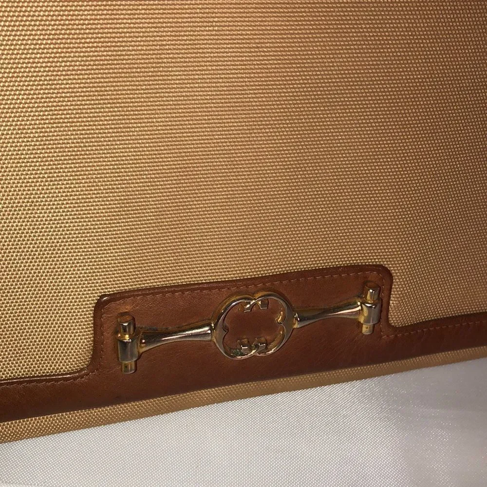 EUC Vintage Italian Cosci Leather LG Clutch Bag